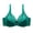 Green, variant on Women Lady Lace Gathered Bra Adjustable Pair Of Thin Cup Underwear Seamless Bras