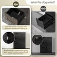thumbnail image 5 of HomGarden 31.5-in Bathroom Floor Cabinet Freestanding Storage Organizer W/ 3 Drawers & Adjustable Shelf for Living Room, Entryway, Black, 5 of 10