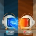 thumbnail image 4 of EUDIDV Portable Room Heater Household Desktop Heater , Heating And Cooling, Airflow Cooler, Warmer, Super Wind Speeds, Suitable For Home Office, Bedroom,With Remote Control Electric Heater, 4 of 7