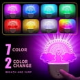 thumbnail image 3 of 2 Pcs Rainbow Night Light for Kids Plug into Wall 8 Color Changing Baby Rainbow Night Light with Dusk to Dawn Sensor for Girl Children Nursery Toddler Bedroom Decor Birthday Gifts, 3 of 4