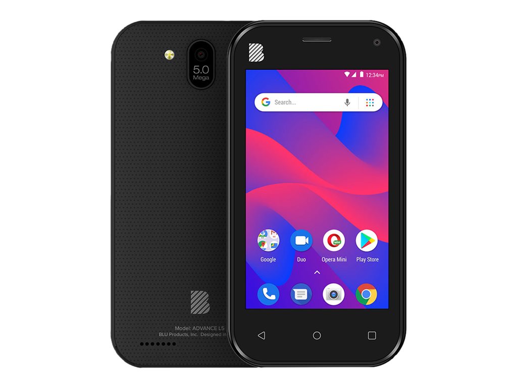 BLU Advance L5 | 2020 | Long Lasting Battery | Unlocked | 4.0” Display | 16GB | 5MP Camera | US Warranty | Black