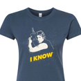 thumbnail image 3 of Star Wars - Valentine Han Solo I Know - Juniors Fitted Graphic T-Shirt, 3 of 5