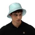 thumbnail image 4 of Fotbe Blue Bright Sombrero Tipo Pescador con Estampado – Sombrero de Sol de Algodón de Moda para Playa, Golf, Pesca, 4 of 6