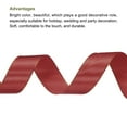 thumbnail image 3 of Unique Bargains 1 Inch 25 Yard Wide Satin Ribbon with Gold Edges Grosgrain Fabric Ribbon for Gift Wrapping, Burgundy Red, 3 of 7