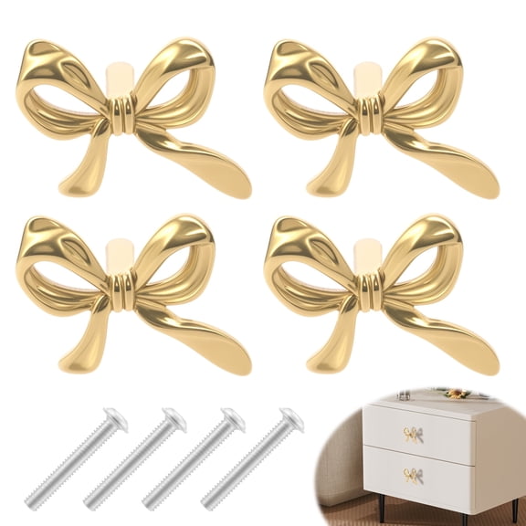 6 Pcs 7 CM Solid Brass Bow Pull Knob Professional Mechanical Hardware(4pcs)