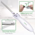 thumbnail image 2 of NutriChef PKELKN16 Juego de cuchillo eléctrico portátil para alimentos con cuchillas para pan y carnes, soporte de madera, 2 of 3