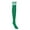 Green, variant on Unisex Over Knee Striped Soccer Socks Athletic Sports Compression Cushioned Breathable 1 Pair