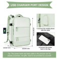 thumbnail image 2 of Large Travel Backpack Women, Carry On Backpack,Hiking Backpack Waterproof Outdoor Sports Rucksack Casual Daypack School Bag Mint Green, 2 of 5