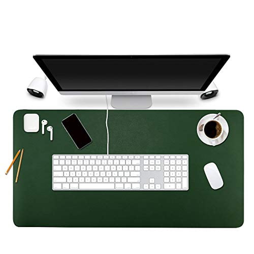 Bubm Desk Pad Protector 35 4 X 17 Pu, Green Leather Desk Pad