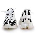 thumbnail image 4 of Flower Black White Walking Shoes for Men Woman Lightweight Tennis Fashion Elastic Sports Shoes Cushion Basketball Shoes, 4 of 7