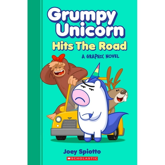 Pre-Owned Grumpy Unicorn Hits the Road: A Graphic Novel (Paperback) 1338666045 9781338666045