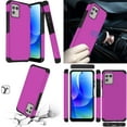 thumbnail image 3 of BD Combo Bundle Case for Moto G Power 5G 2023 Case - (Hot Pink) Dual Shockproof Protector Armor Case with UL Certified Dual Wall Charger, Digital Display USB-C to USB-C Cable, 3 of 5