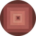 thumbnail image 1 of Ahgly Company Machine Washable Indoor Round Transitional Orange Area Rugs, 7' Round, 1 of 7