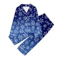 thumbnail image 1 of WEAIXIMIUNG Pyjama Décontracté pour Enfants Imprimé à Boutons, Col à Revers, Manches Longues, Haut et Pantalon, Ensemble 13-14 Ans, 1 of 4