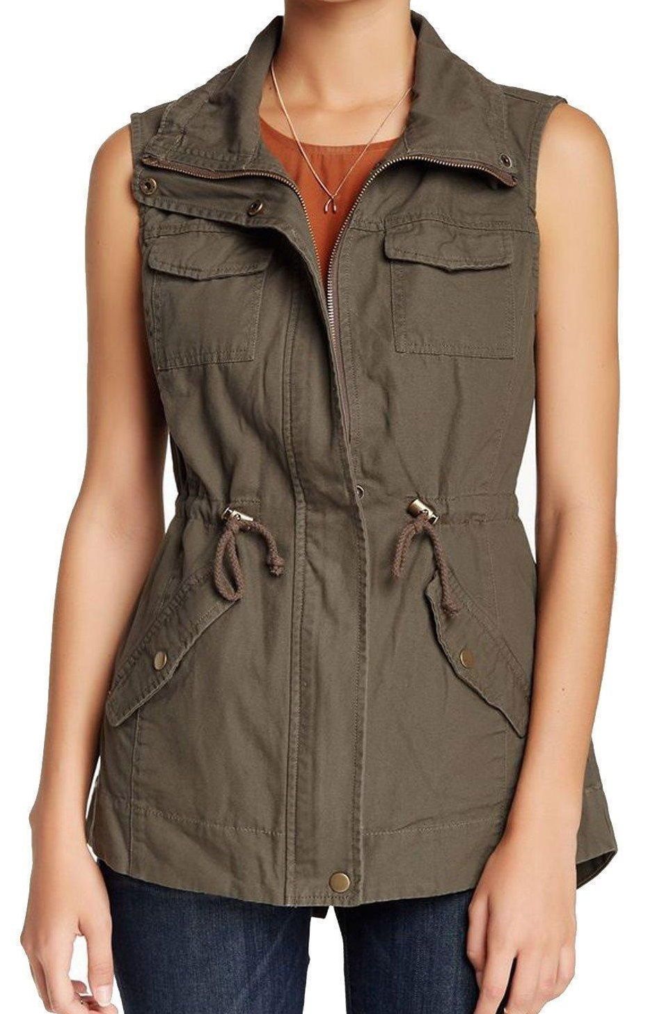 Sebby Women's Size Small Sleeveless Zip 