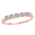 thumbnail image 1 of Aonejewelry 0.50Ct Ctw Diamond Engagement Wedding Band In 14K Solid Rose Gold, 1 of 3