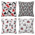 thumbnail image 1 of Dibujos animados Mickey Minnie Mouse(6) Juego de 4 fundas de cojín cuadradas para sofá, sala de estar y cama (30,5 x 30,5 cm), con cremallera invisible, regalo decorativo., 1 of 5