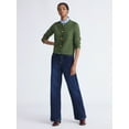 thumbnail image 3 of Free Assembly Women's and Women's Plus Ruffle Neck Chest Pocket Cardigan, Sizes XS-4X, 3 of 6