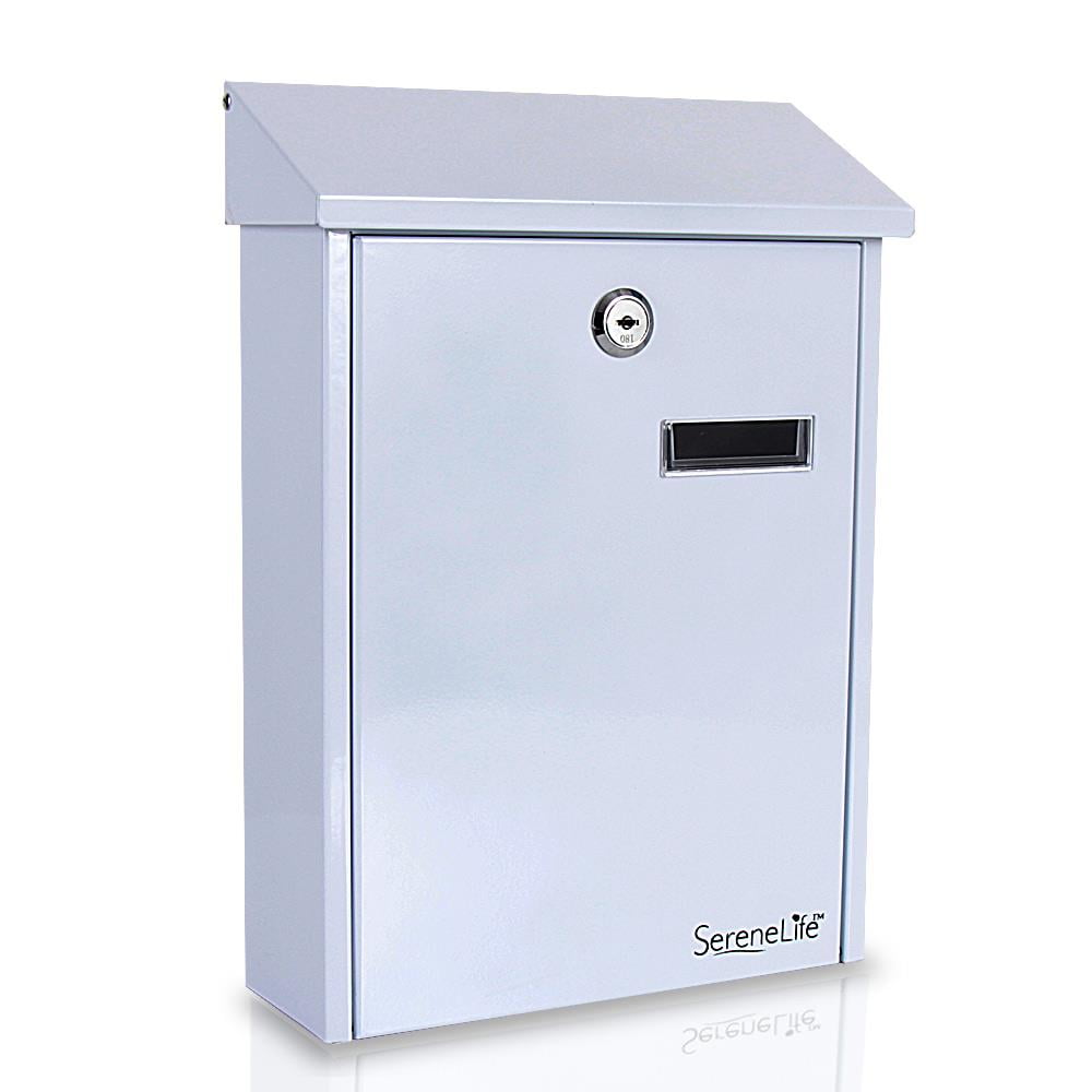 SereneLife SLMAB26 Indoor/Outdoor Wall Mount Locking Mailbox