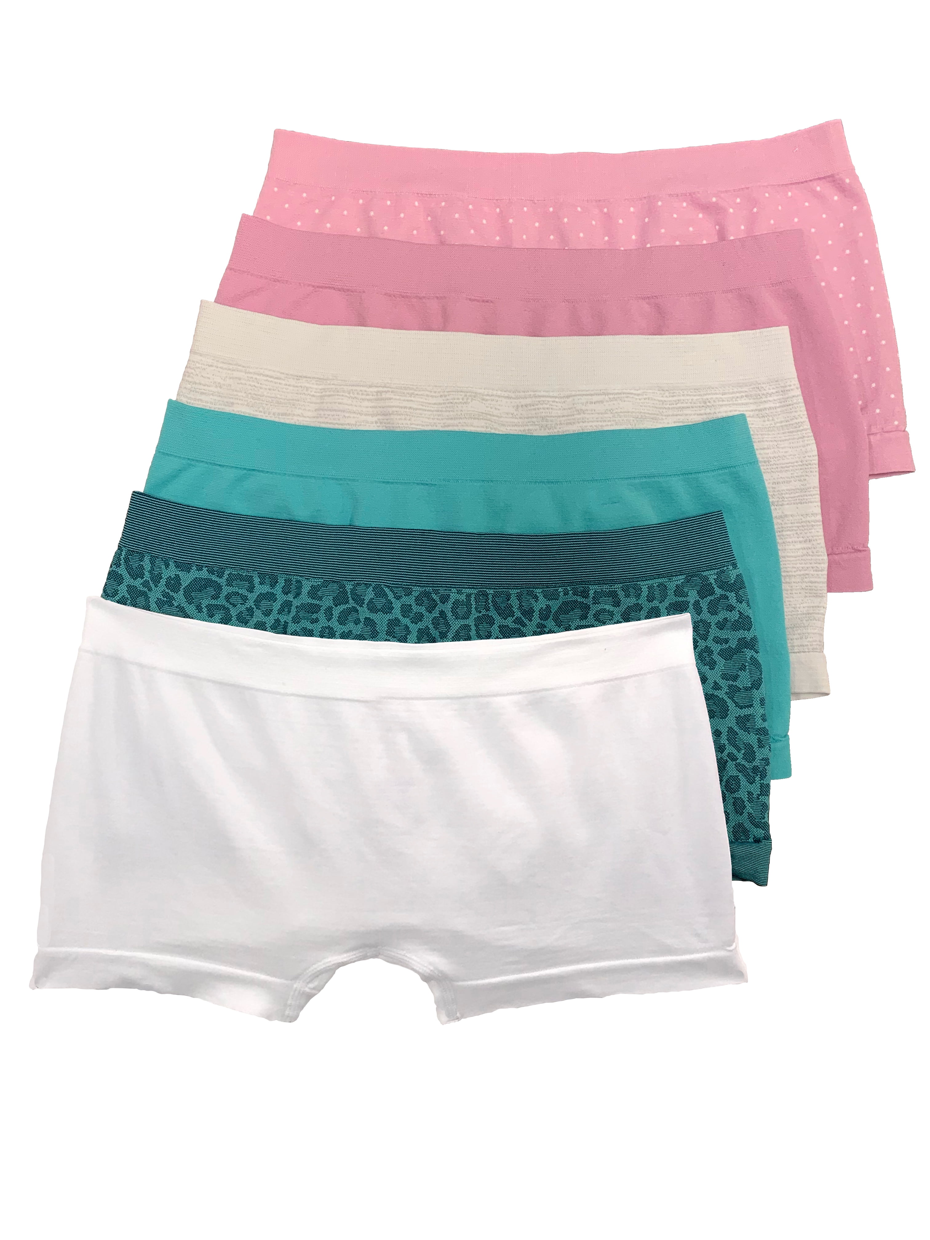 Secret Treasures Secret Treasures Women's Seamless Boyshort Panties, 6Pack