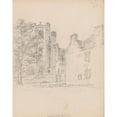 thumbnail image 3 of James Moore 20x24 Black Modern Framed Museum Art Print Titled - Dunkeld Cathedral, Scotland (1792), 3 of 5