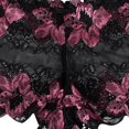 thumbnail image 3 of WILLBEST Seamless Underwear for Women Boyshorts Cotton Women Lace Transparent Contrast Rose Pattern Triangle Underpants, 3 of 3