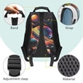 thumbnail image 4 of Uorisanigo 17 Inch Kids Backpack for Boys Girls 5-12, Breathable Galaxy Planet Print School Bag with Adjustable Padded Straps for Elementary Kindergarten Travel, 4 of 7