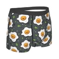 thumbnail image 2 of KLL Cute Poached Eggs Men's Cotton Boxer Briefs Underwear-Large, 2 of 8