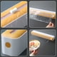 thumbnail image 5 of Wosthever Cortador de película adhesiva 2 en 1, dispensador de envoltura de alimentos de almacenamiento, películas de mantenimiento fresco de Organizadores de utensilios de cocina Azul, 5 of 6