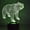 Bear, variant on Baseball Glove 3D Illusion Night Light Smart Touch Lamp Creative RGB Effect USB Cable Powered Christmas Home Decoration Ideal Gift for Boys and Girls 16 Colors with Remote Control