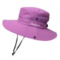thumbnail image 1 of Sombrero de pesca con protección UV UPF 50 +, sombrero para el sol, Cubo de verano para hombres y mujeres, ala ancha grande, sombreros Bob para senderismo al aire libre con correa de cadena, 1 of 4