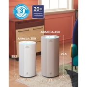 أجهزة تنقية الهواء COWAY لغرفة كبيرة المنزل كله تصل إلى 3،285ft²، فلتر HEPA الحقيقي للدخان، مسببات الحساسية، وبر الحيوانات الأليفة، الرائحة، PM(1، 2.5، 10)، AQI، وضع توربو البيئي، نجمة الطاقة، Airmega 450 البيج