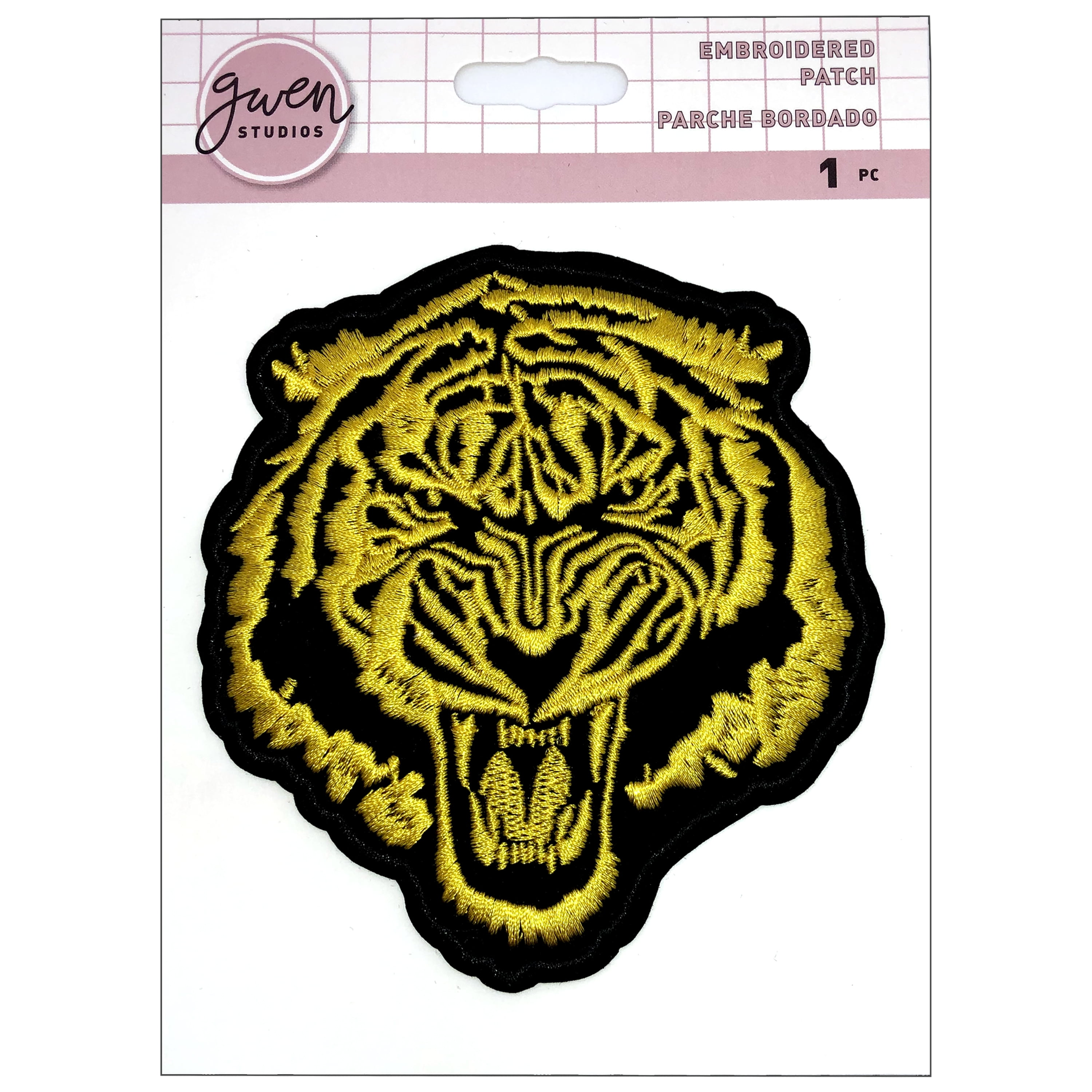 Patches for jackets Tiger head patch Large embroidered Iron on