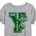 thumbnail image 3 of Star Wars - Yoda Letterman - Women's Oversized Tee, 3 of 5
