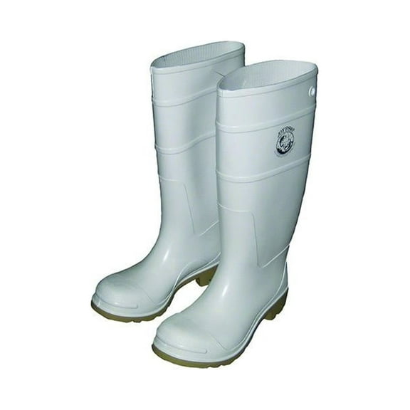 Joy Fish BOOT13-JOYFISH-W White PVC 16" Boot Men's Sz13, BOOT-13-JOYFISH-W
