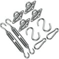 thumbnail image 2 of Strong 304 Stainless Steel Shade Sail Hardware Kit, S Hook M6 Fastener Set, for Awning Sunshade, with for Indoor and Outdoor Swing Chair Suspension, Hammock Suspension, 2 of 5