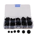 thumbnail image 3 of 100 Pieces Black Sewing Buttons for Doll Eyes Nose Making 9-15mm, 3 of 6