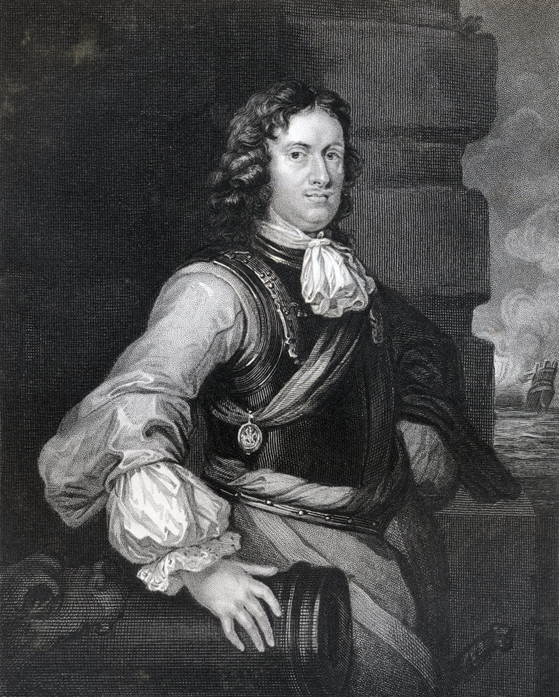 Edward Montagu 1St Earl Of Sandwich Viscount Hinchingbrooke 1625 To 1672 English Admiral Who Brought Charles Ii To England 1660 Engraved By H T Ryall After Sir Peter Lely From The Book The National Po