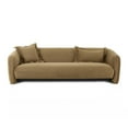 thumbnail image 3 of Lou Cafe Au Lait Performance Velvet Sofa, 3 of 4