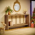 thumbnail image 4 of Tribesigns 70.9" Extra Long Entryway Console Table with Storage, 2-Tier Farmhouse Sofa Table, 4 of 8