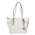 thumbnail image 1 of Bolso Michael Kors Large Charlotte de piel saffiano blanca, 1 of 5