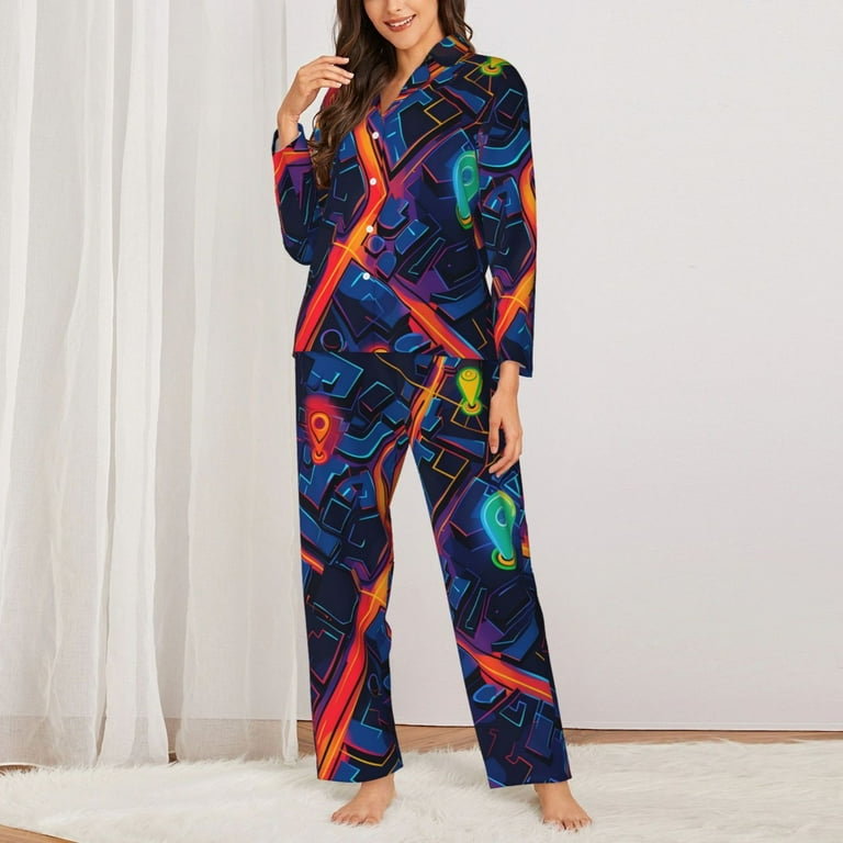Neon pajama set hotsell