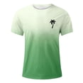 thumbnail image 5 of Kcolen T Shirts for Mens Solid Color Round Neck Athletic Tees Gym Workout Sweatshirt Soft Breathable Top Mens Fashion Outfits,Green, 5 of 5
