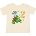 thumbnail image 3 of Inktastic 2nd Birthday Cute Turtle in Party Hat with Confetti Boys or Girls Baby T-Shirt, 3 of 5
