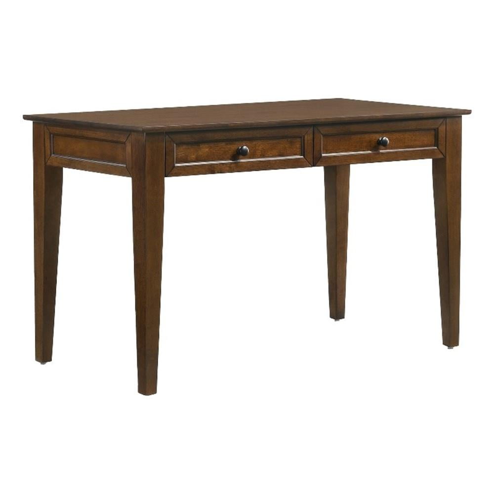 Intercon Furniture San Mateo Home Office 50" Wood Writing Desk in Brown
