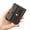 Dark brown, variant on Genuine leather ultra-thin men's wallet with 5 credit card slots and coin pocket, classic cowhide wallet
