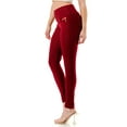 thumbnail image 3 of Jvini Women's Pull On Skinny Pants Fleece Lined Stretchy Knit Denim Jeggings With Pockets, 3 of 6