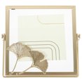 thumbnail image 1 of unbranded Marco Para Foto De Hoja De Ginkgo Dorado Metálico Decorativo Y Duradero, 1 of 6