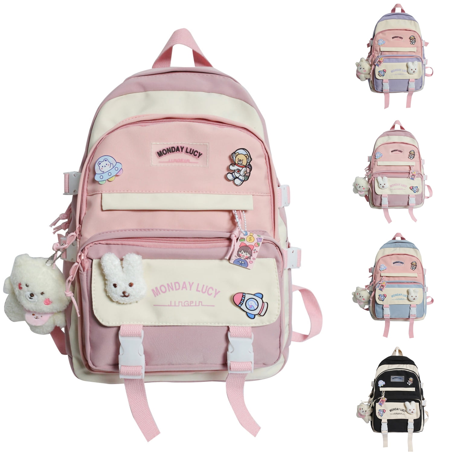 Duck Cartoon Cute Children's Schoolbag Fashion Boy Girl Student Backpack  Large Capacity Waterproof Primary School Bag