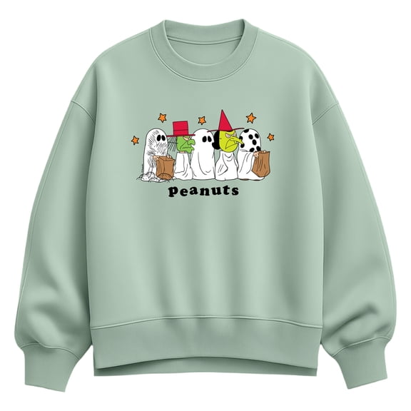 Peanuts - Halloween Costumes Oversized Fleece Crew Sweatshirt